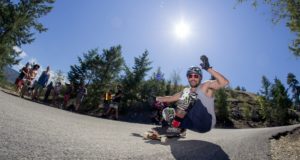 Longboarding Down The Mountain