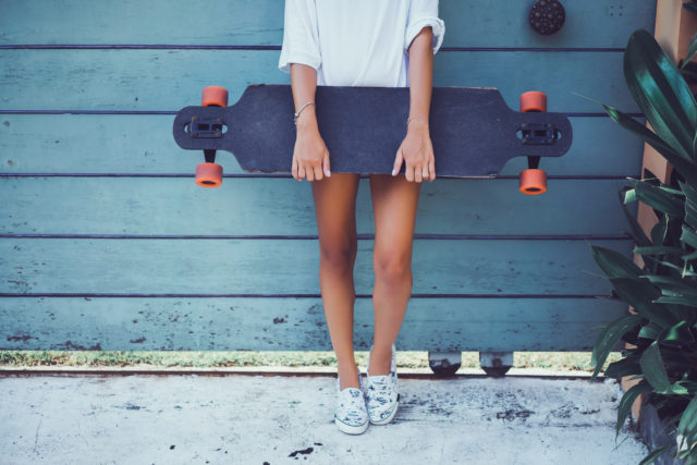 longboard with cutouts